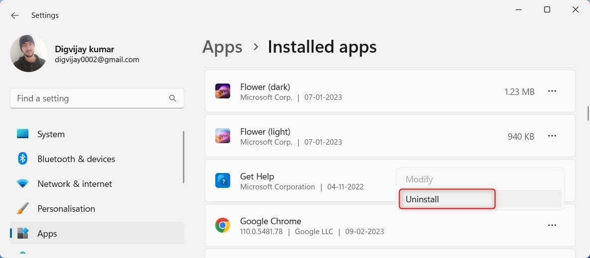 Desinstalar Google Chrome