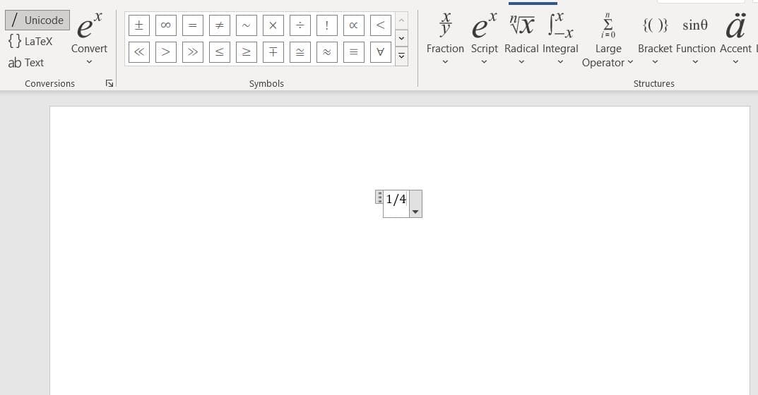 El cuadro de ecuaciones